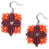 Cross Macramé Earrings