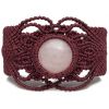 Rose Quarz Macramé Bracelet