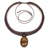 Tiger Eye Macramé Necklace